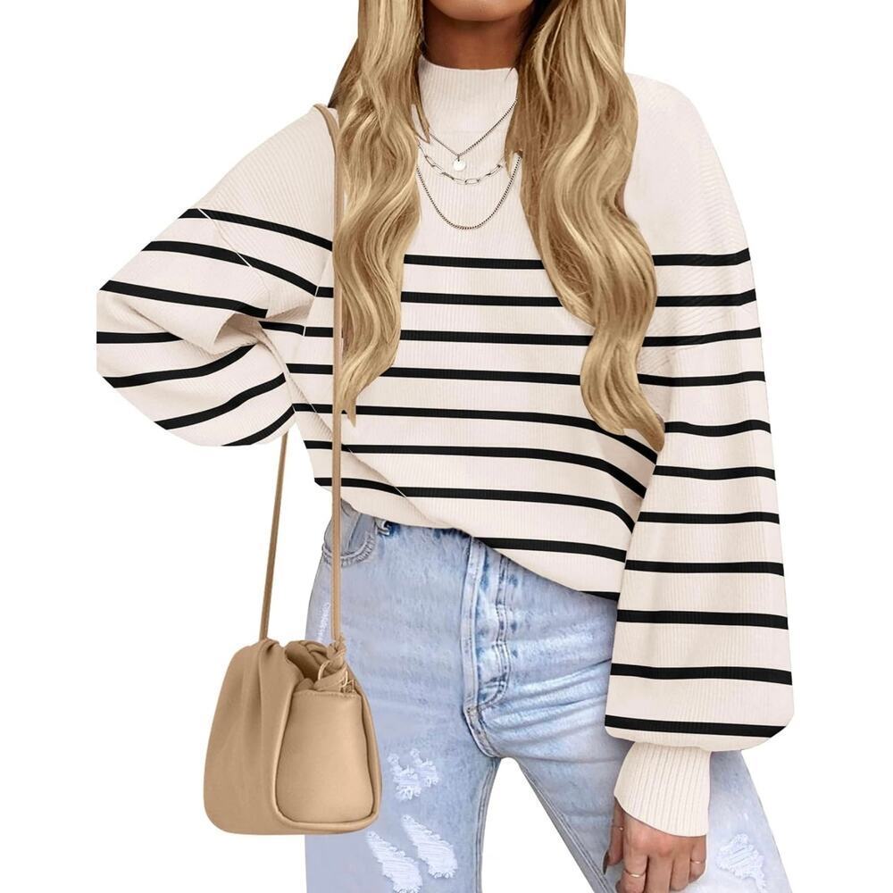 Zesica Women's Striped Knit Sweater